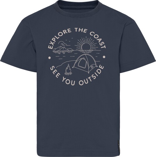 Didriksons Mynta Kids T shirt 4 Navy 128/134 cm