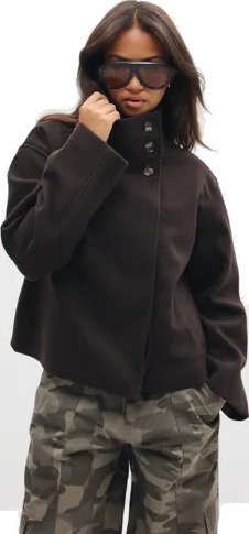 Pieces - Brun - Pcagnes Short Jacket Noos Bc