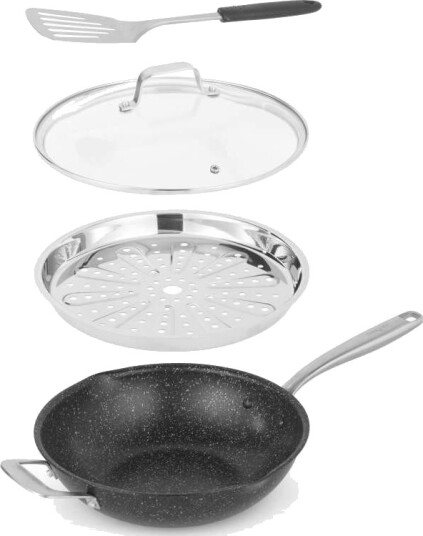 Salter BW13977 Megastone Stekepanne med lokk ??? Non stick 28 cm Salter BW13977 Megastone Stekepanne med lokk ??? Non stick 28 cm
