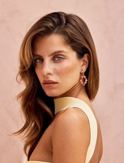 Caroline Svedbom Mini Delia Earringsgold Pink 
