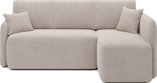 Seksjon Eltap Hadson 206x150x89 cm   Jarell 18 Lys Beige Høyre
