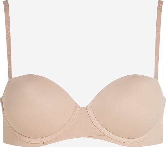 Calvin Klein Underwear Push up BH Strapless Beige