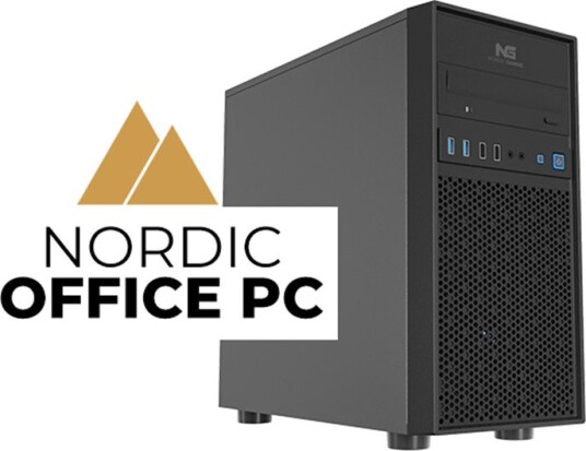 Nordic Office Ryzen 5 Stasjonær PC 8GB RAM 500GB Windows 11 Uten Lisens