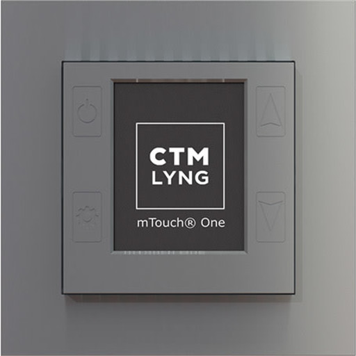 CTM mTouch One R 1P Termostat Og Regulator Matt Alu CTM mTouch One R 1P Termostat Og Regulator Matt Alu