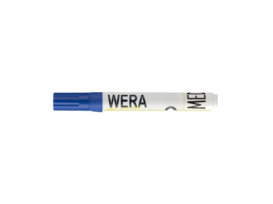 Whiteboardtusj, Bnt Wera, 1-3Mm Rund Spiss, Blå, Ikke-Permanent - (12 Stk./Pakning)