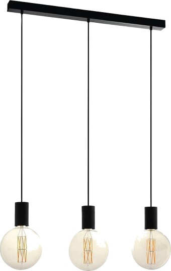 EGLO Takpendel Pozueta With 3 Lamps Svart Takpendler