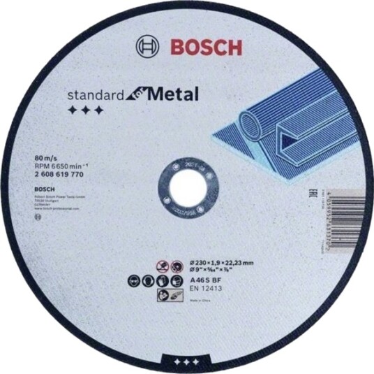 Bosch Accessories Standard For Metal Kappski/Kapplate Rett 180 Mm 2608619769 1 Stk