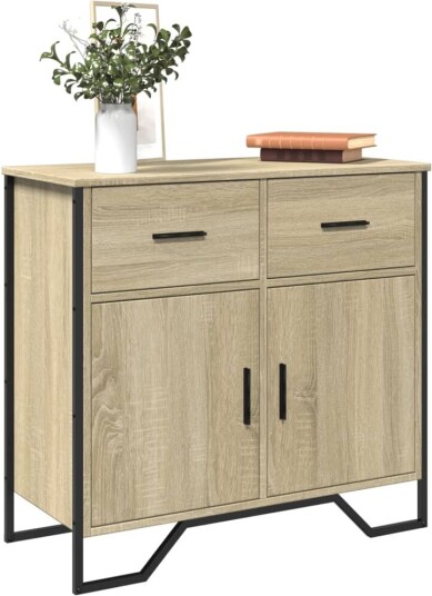 Skjenk sonoma eik 79,5x35,5x74,5 cm konstruert tre 8721102811135