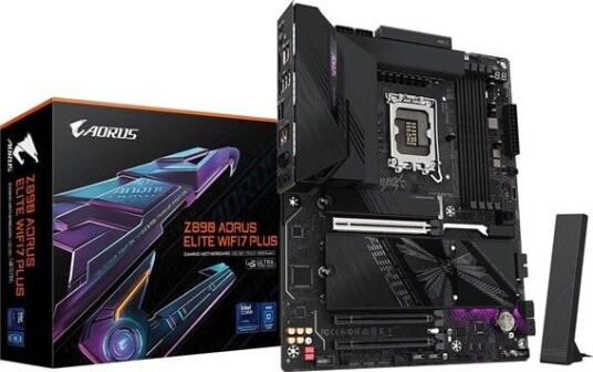 Gigabyte Z890 AORUS ELITE WIFI7 PLUS Hovedkort Intel Z890 LGA1851 DDR5 ATX