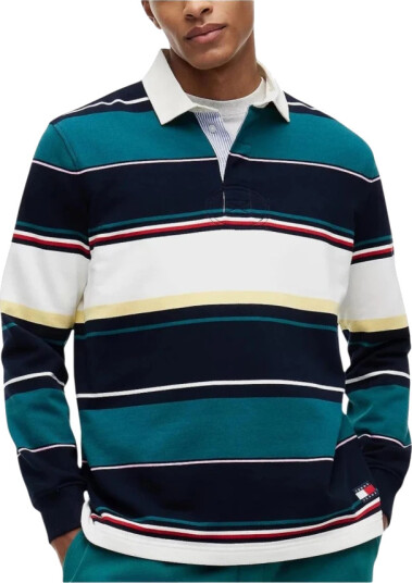 Tommy Jeans Tjm Rlx Stripe Rugby Ext Multi/patterned S