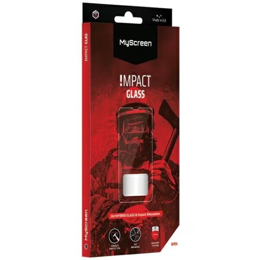 Ms Impactglass Iphone 11 Pro Max / Xs Max, 6,5" Svart/Svart 8H Anti-Slag Hybrid Glass