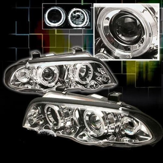 Camco Frontlykter E 46 Angel Eyes 2d  one block chrome Lagersalg!! 7 7128 C