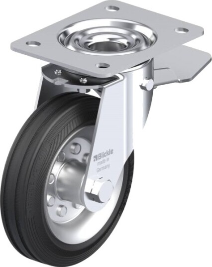 Blickle 606293 Le-Ve 150R-St Styrehjul Med Bremse - Hjuldiameter 150 Mm - Bæreevne (Maks.) 135 Kg - 1 Stk