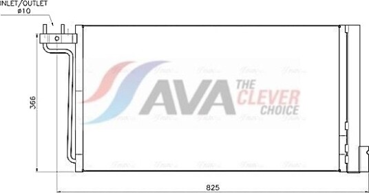 AVA COOLING SYSTEMS FD5705D Kondensator, klimaanlegg AVA COOLING SYSTEMS FD5705D Kondensator, klimaanlegg