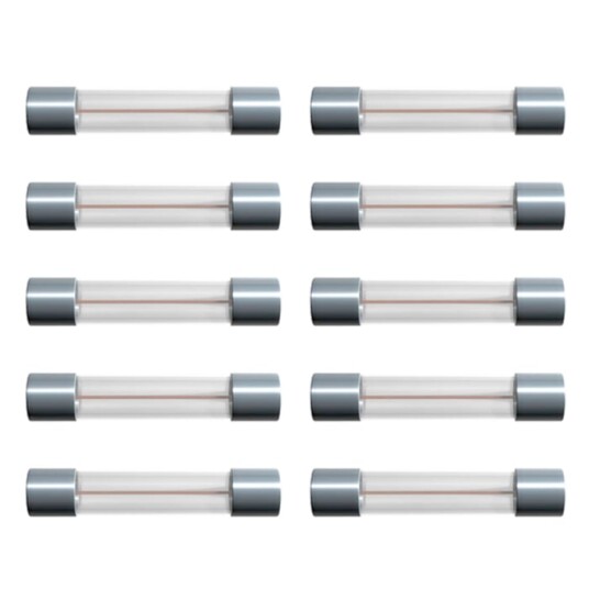 Glassrørsikring 6x32mm 2A Treg 10 pk