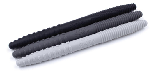ARK Therapeutic | Tyggepinne m. tekstur, 3 stk (tre hardhetsgrader) Neutral pack