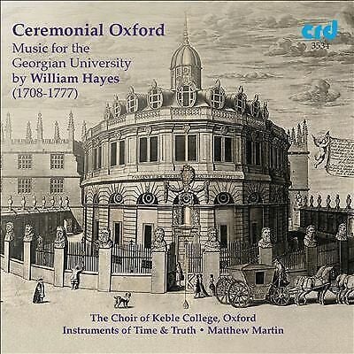 MediaTronixs Matthew Martin/Choir Of Kc : William Hayes: Ceremonial Oxford - Music CD Pre-Owned