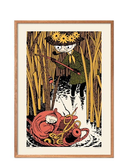 PSTR Studio Moomin X Pstr Studio - Little My & Snufkin - Multi/patterned - 50X70CM PSTR Studio Moomin X Pstr Studio - Little My & Snufkin - Multi/patterned - 50X70CM
