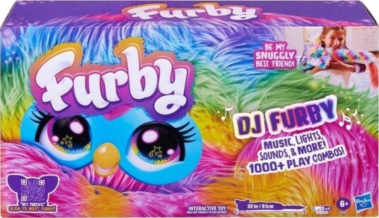 Hasbro DJ Furby Rainbow Interaktiv Kosedyr Fra 6 År
