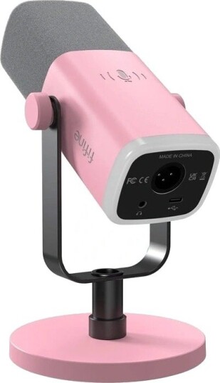 Fifine Ampligame Am8 Rgb Usb/xlr Mikrofon   Dynamisk Mikrofon Rosa