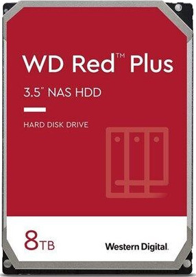 WD Red Plus 8TB Intern Harddisk SATA 6Gb/s 5640RPM 256MB for NAS