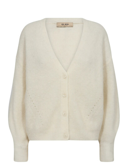 MOS MOSH Mmthora V-Neck Knit Cardigan - Cream - XL