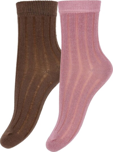 Minymo Ankle Sock - Rib (2-Pack) - Multi/patterned - 19\22 Minymo Ankle Sock - Rib (2-Pack) - Multi/patterned - 19\22