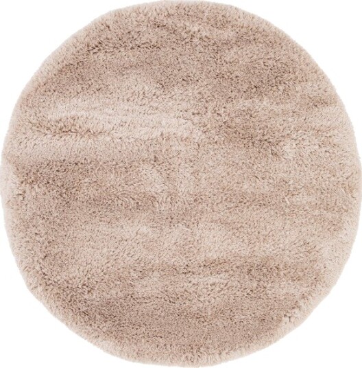 Runde tepper Kanvas beige Størrelse: Ø 200 cm