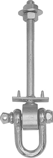 Hook Domax Mhd120 8855 Låsebeslag Grå 120 Mm X 12 Mm