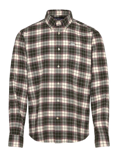 Barbour Barbour Telfield Regular Checked Shirt - Khaki green - M