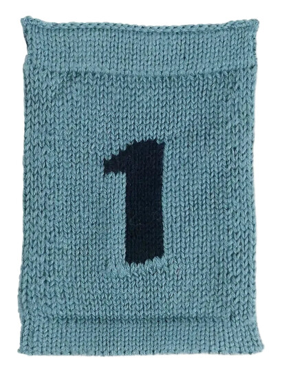 Smallstuff Strikket Flagg 1 Blue Blue One Size
