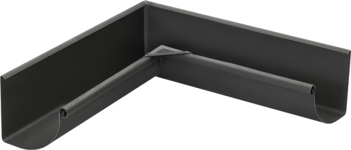 VM Gjæringssag ANTHRA-ZINC innvendig/kvartrund/loddet - 0,8/333 mm anthracite grey 45.5 x 45.5 x 13 cm