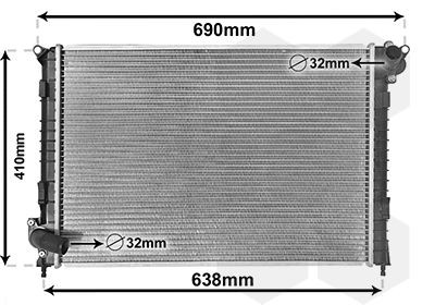 Radiator VAN WEZEL 06002314