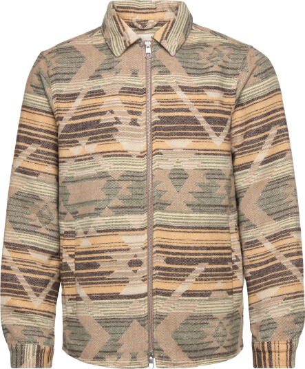 Revolution Zipped Overshirt - Beige - S