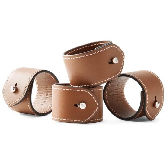 Ralph Lauren Wyatt Serviettringer Saddle 4 pk