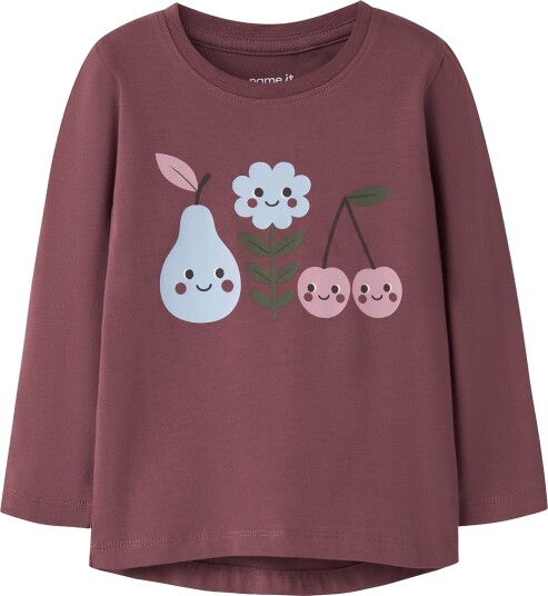 Name It Genser NmfVix Wild Ginger/Fruits Name It 6 år (116) Genser Bordeaux Rosa