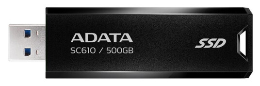 ADATA SC610 500GB Ekstern SSD USB 3.2 Svart ADATA SC610 500GB Ekstern SSD USB 3.2 Svart