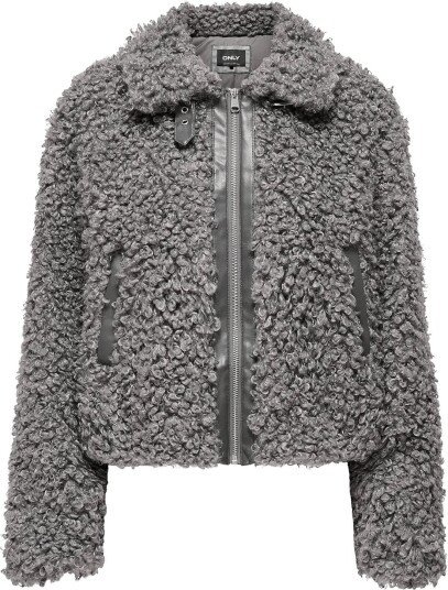ONLY Onltilda Teddy Jacket Cc Otw DARK SHADOW S