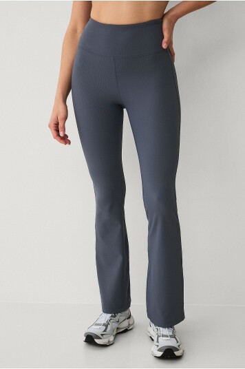 Ellos Studio Treningstights Flare Structure Tights Grå