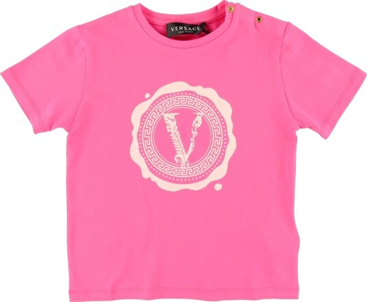 Versace T skjorte   Fuchsia m. Logo   Versace   12 18 md   T skjorte   Rosa   80 86