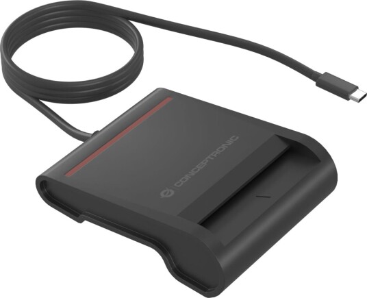 Conceptronic SCR01BC Kortleser USB-C Smart-ID 480 Mbps Svart Conceptronic SCR01BC Kortleser USB-C Smart-ID 480 Mbps Svart