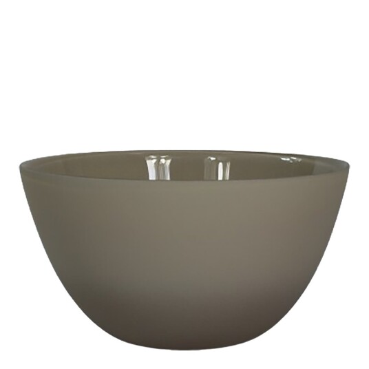 Nybro Crystal   Happy skål 21 cm cappuccino