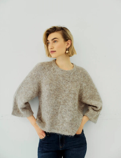 FREE/QUENT Fqgrslulu Pullover Beige M FREE/QUENT Fqgrslulu Pullover Beige M