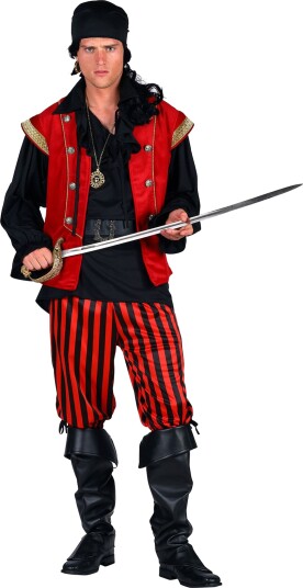 Thetru B.v. Pirat Black Beard Deluxe Kostyme Medium 3835-9900-000M