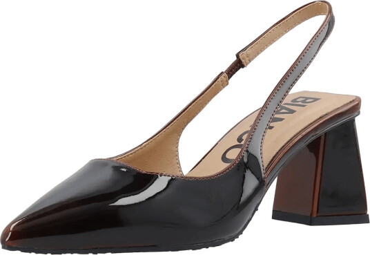 Bianco Biamaralyn Slingback Pull Up Patent Brown 37 Bianco Biamaralyn Slingback Pull Up Patent Brown 37
