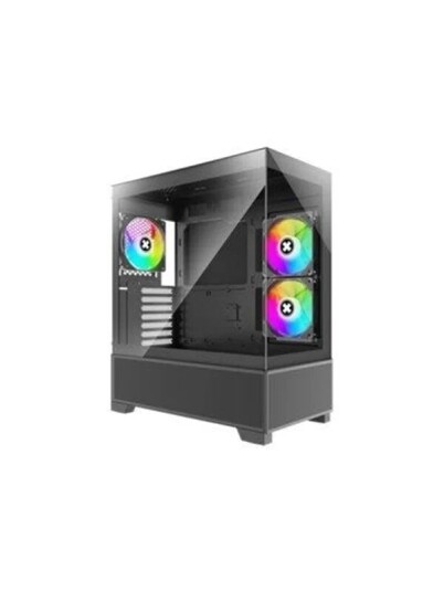 Xilence Xilent Beam ATX Midi Tower Kabinett med Herdet Glass Svart Xilence Xilent Beam ATX Midi Tower Kabinett med Herdet Glass Svart