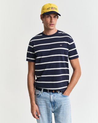 Gant Stripete t skjorte EVENING BLUE S