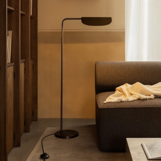 Gulvlampe Audo Copenhagen Wing dimmbar Bronse / messing Stue Aluminium Design 25 112.5 Bronse / messing