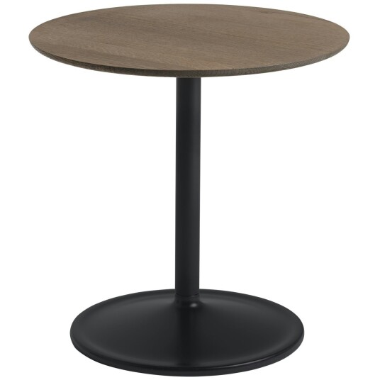 Muuto Soft Sidebord Ø48x48 cm Massiv Røkt Eik / Sort