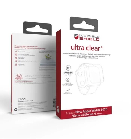 Invisible Shield Ultra Clear+ Skjermbeskytter for Apple Watch 5/6/SE 44 mm Invisible Shield Ultra Clear+ Skjermbeskytter for Apple Watch 5/6/SE 44 mm